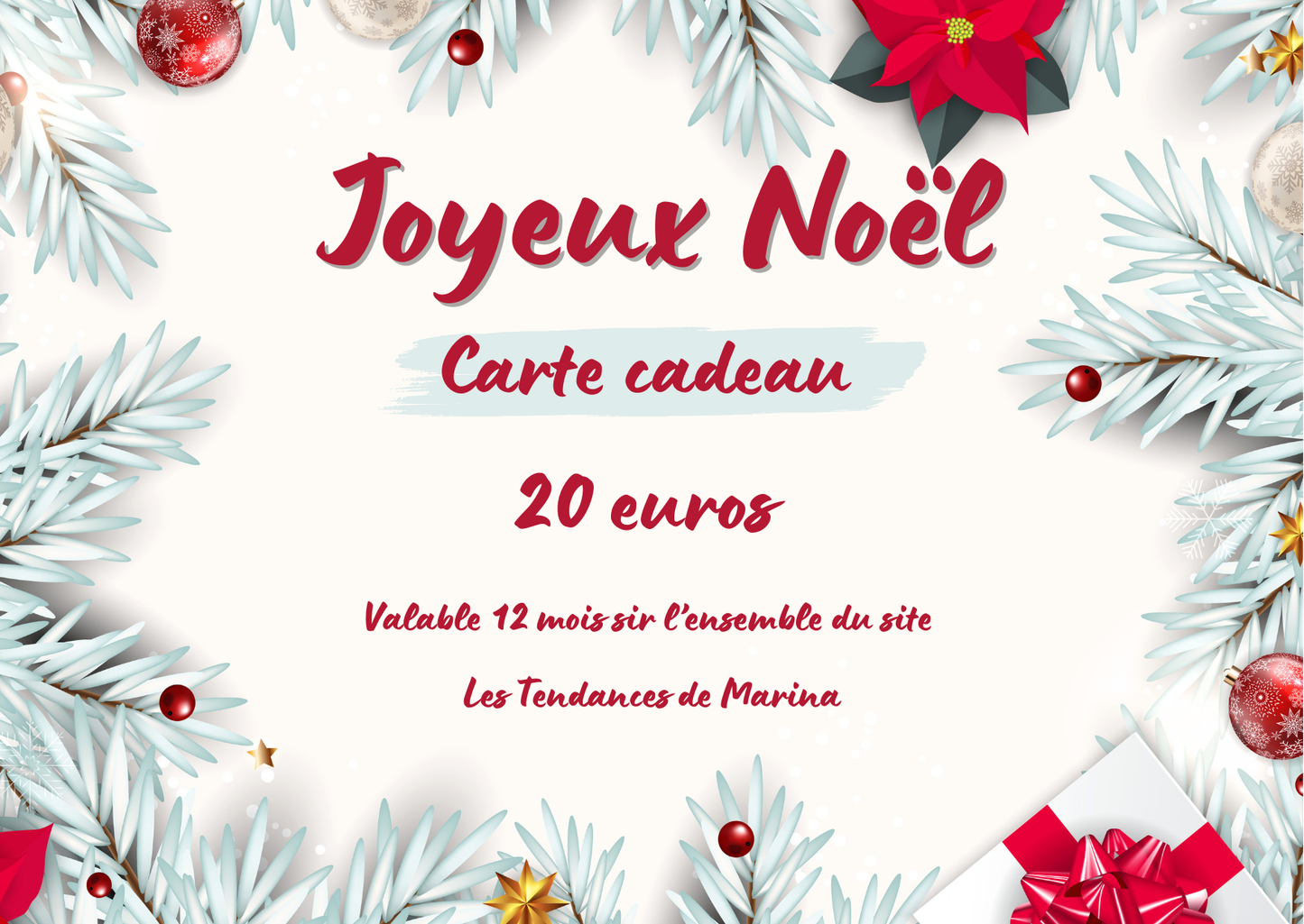 Carte cadeau 20€