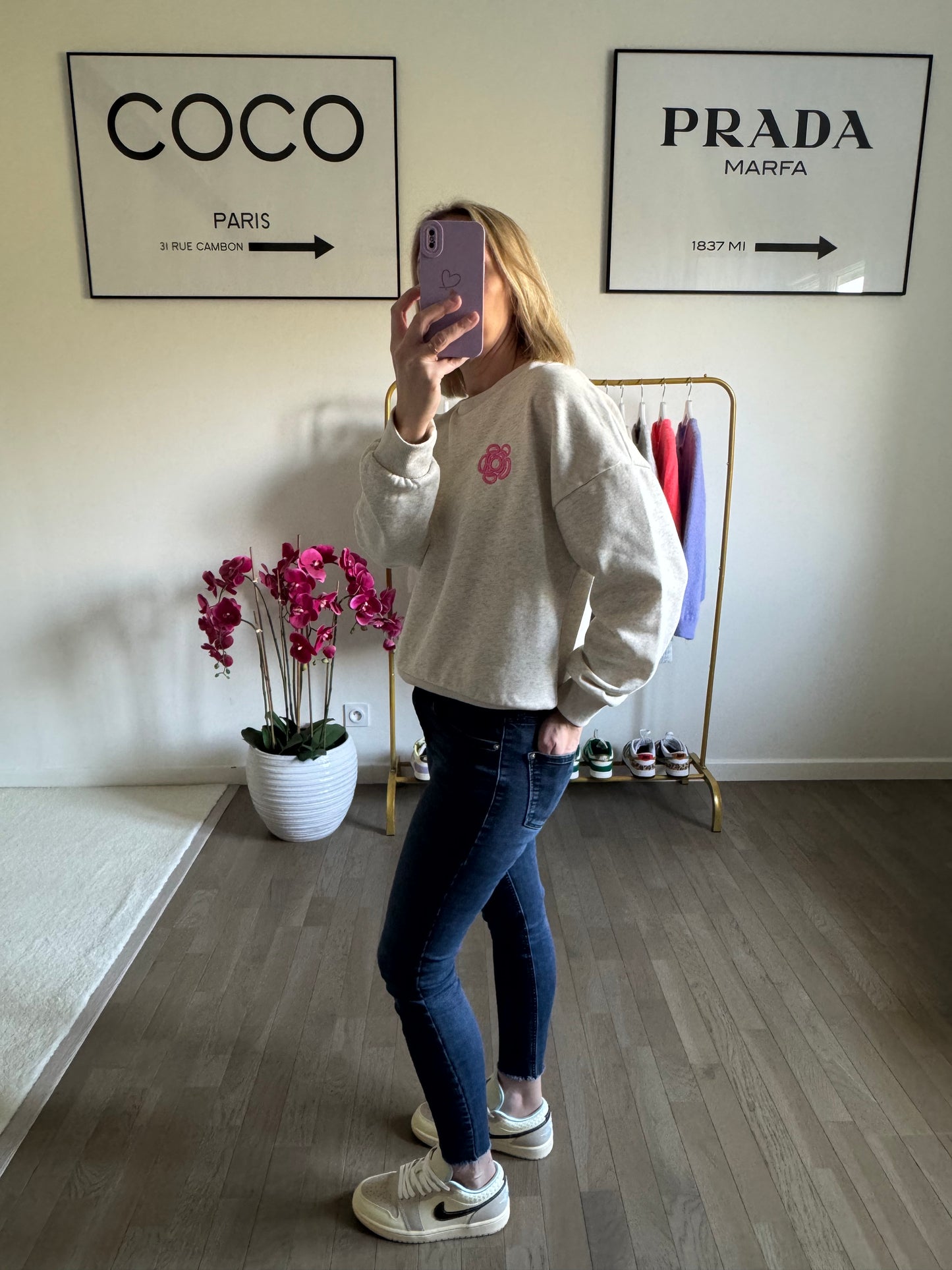 Sweat Flora - gris