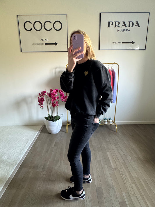 Sweats coeur - Noir