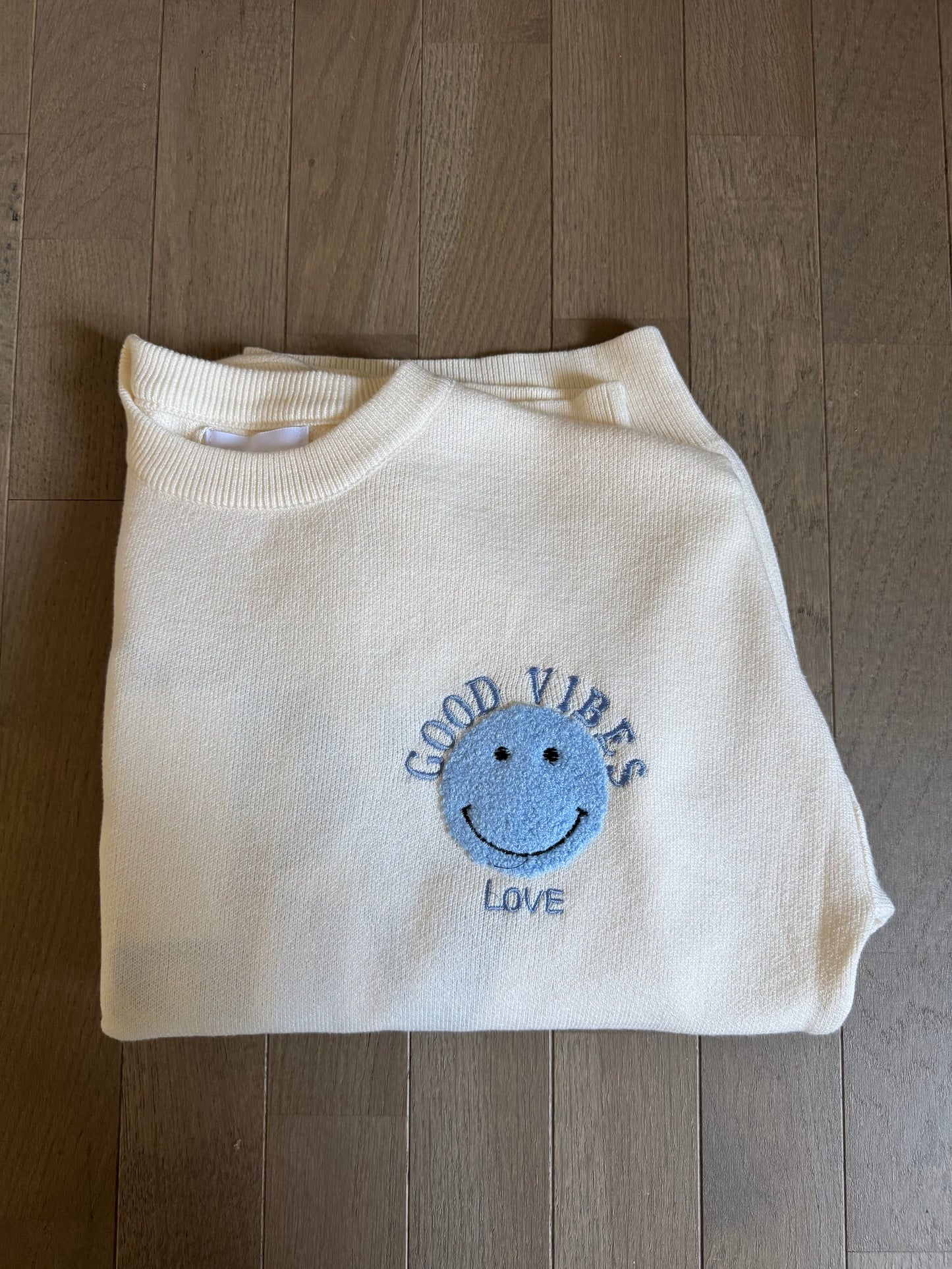Pull Smiley - Bleu