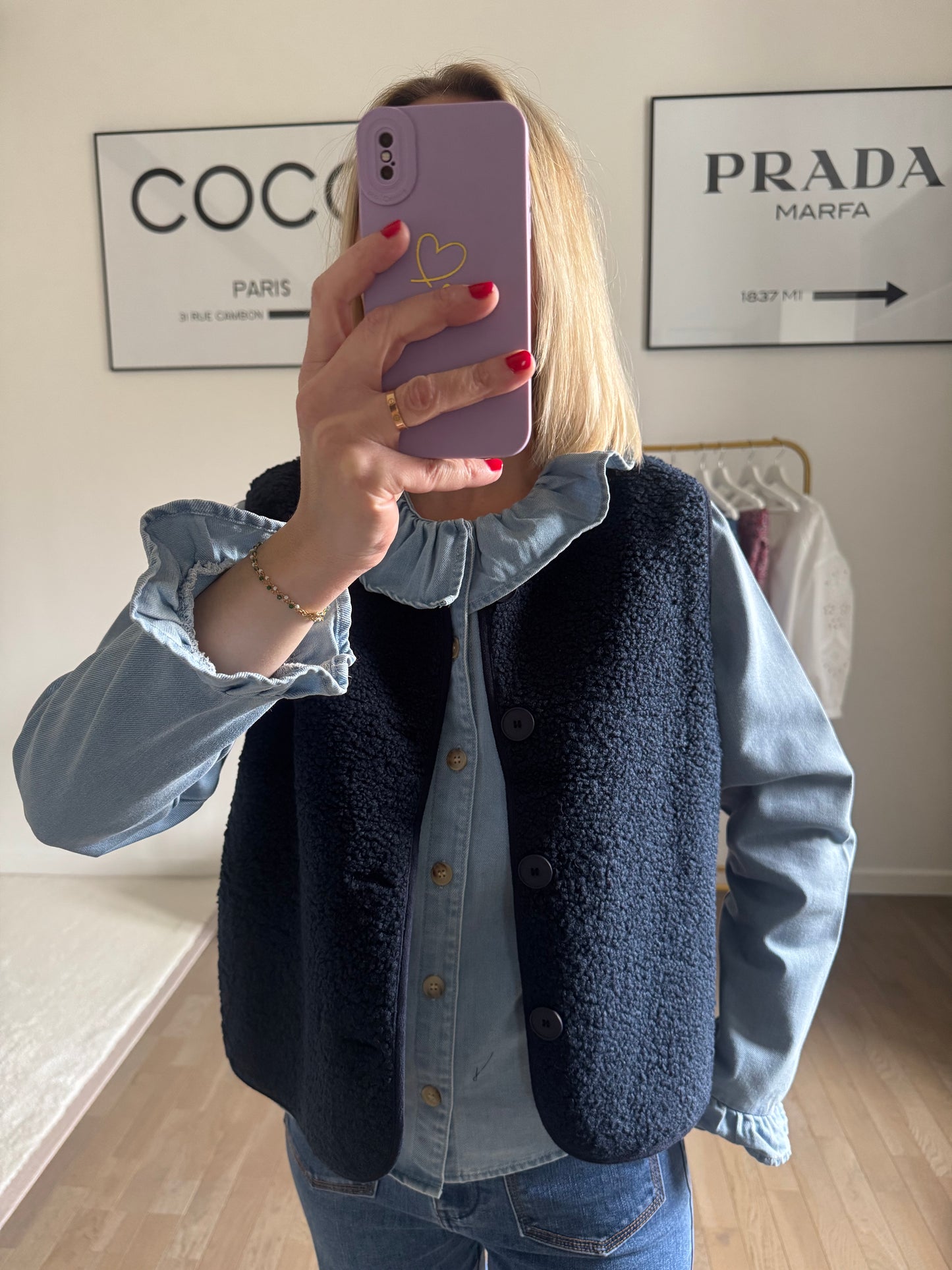 Gilet Léo - Bleu