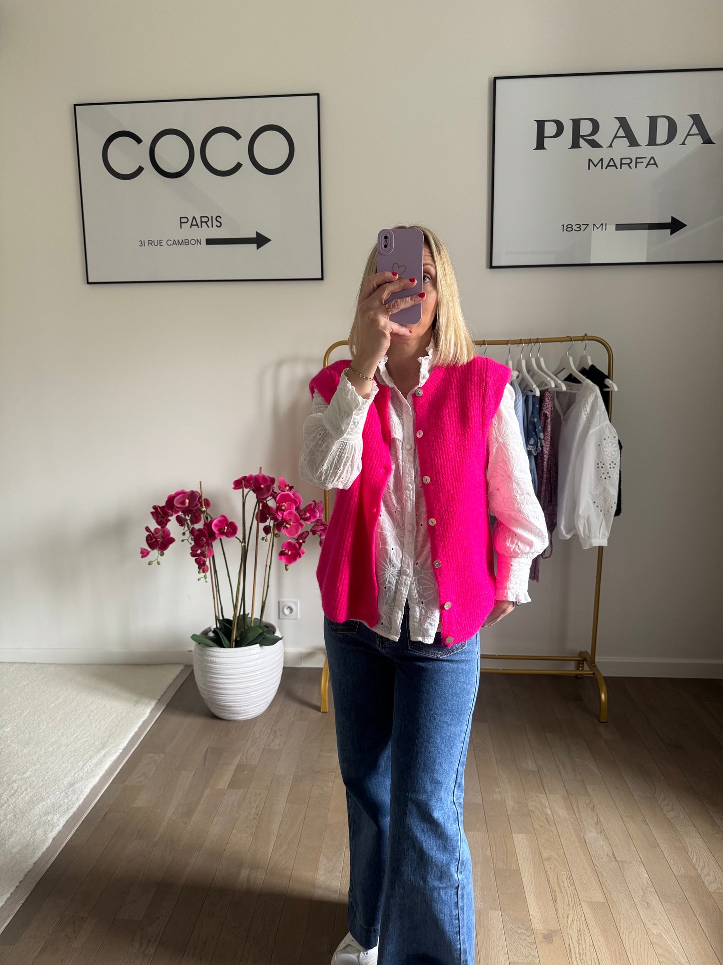 Gilet Lola - Rose