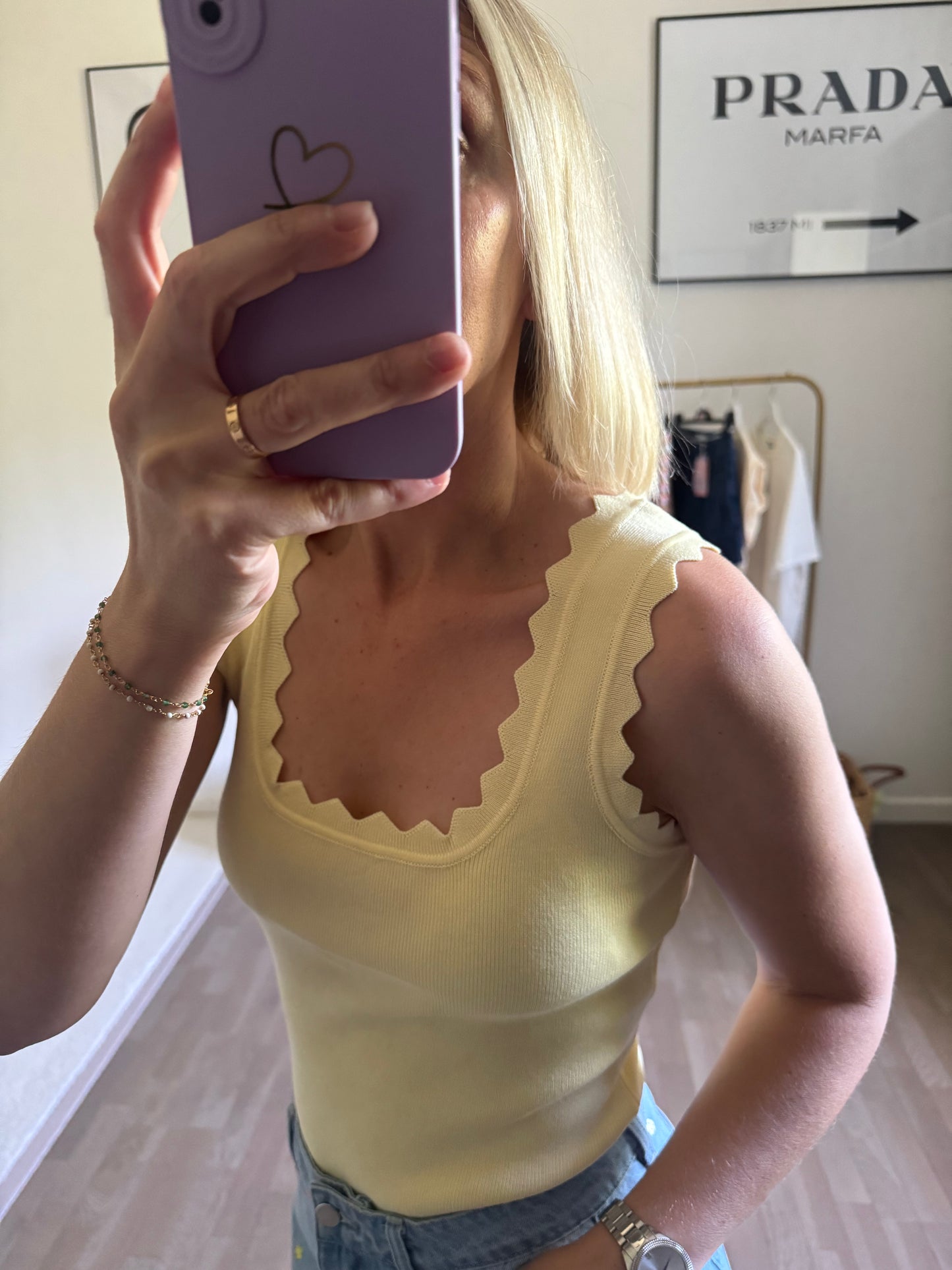Top jaune - Rosa