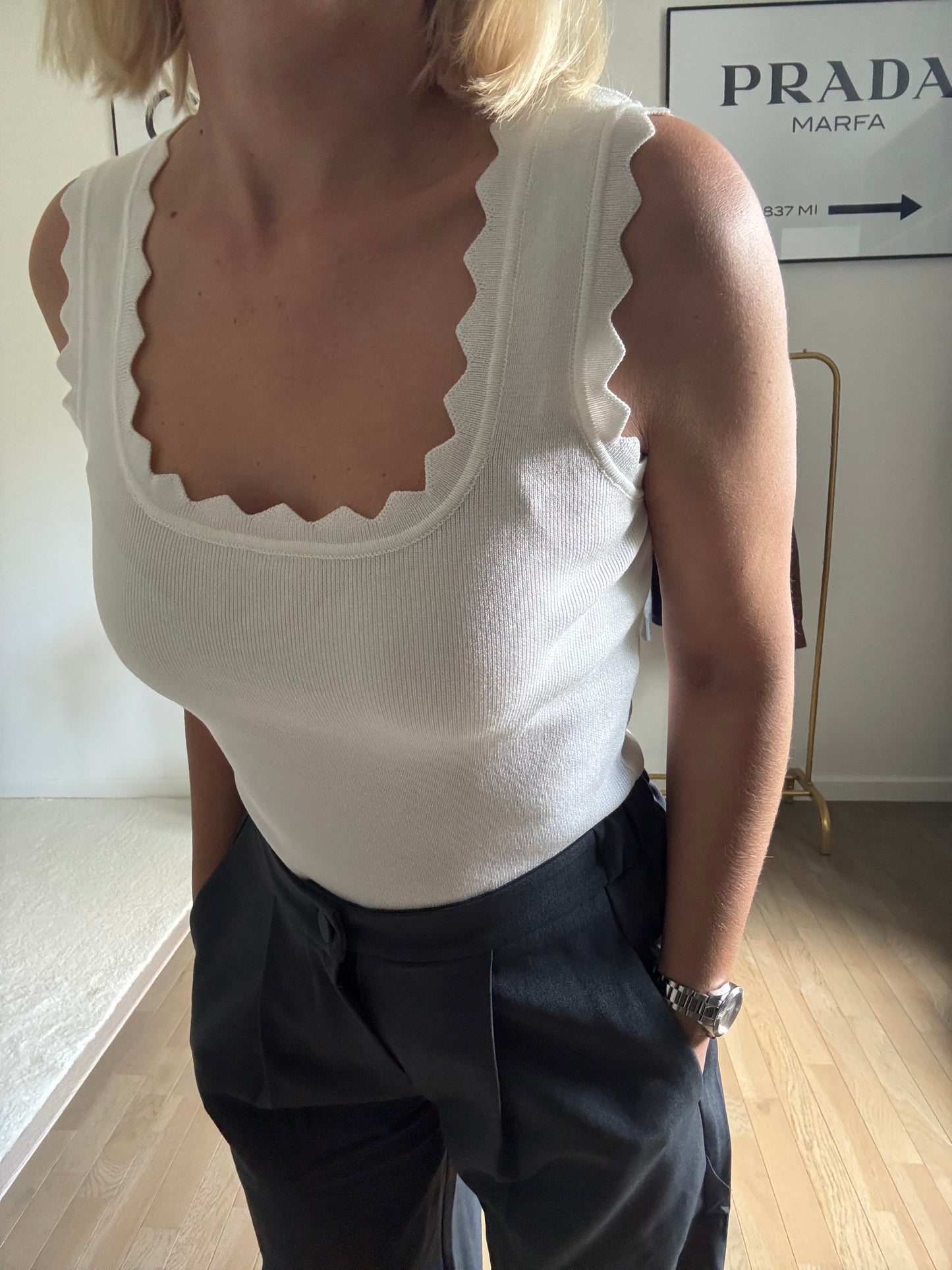 Top Rosa - Blanc