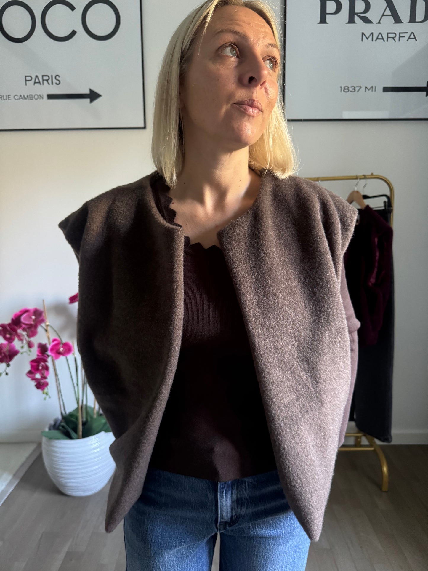 Gilet Nola - Tout doux chocolat