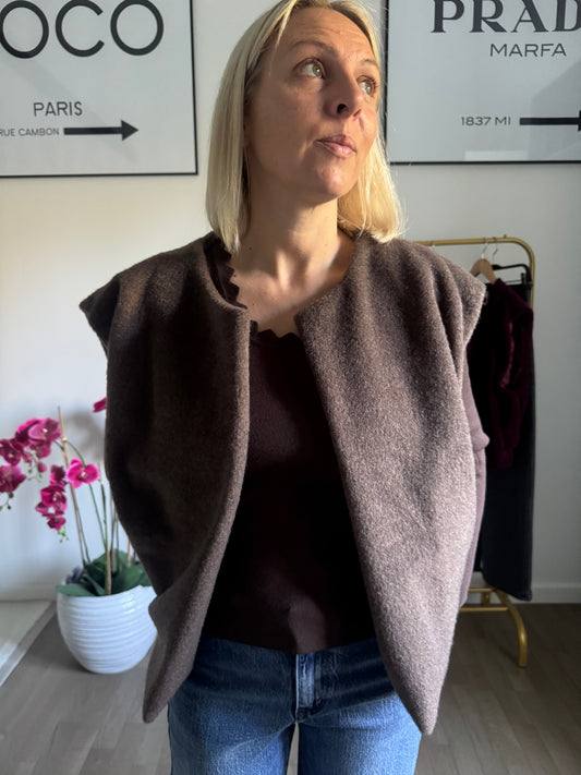Gilet Nola - Tout doux chocolat