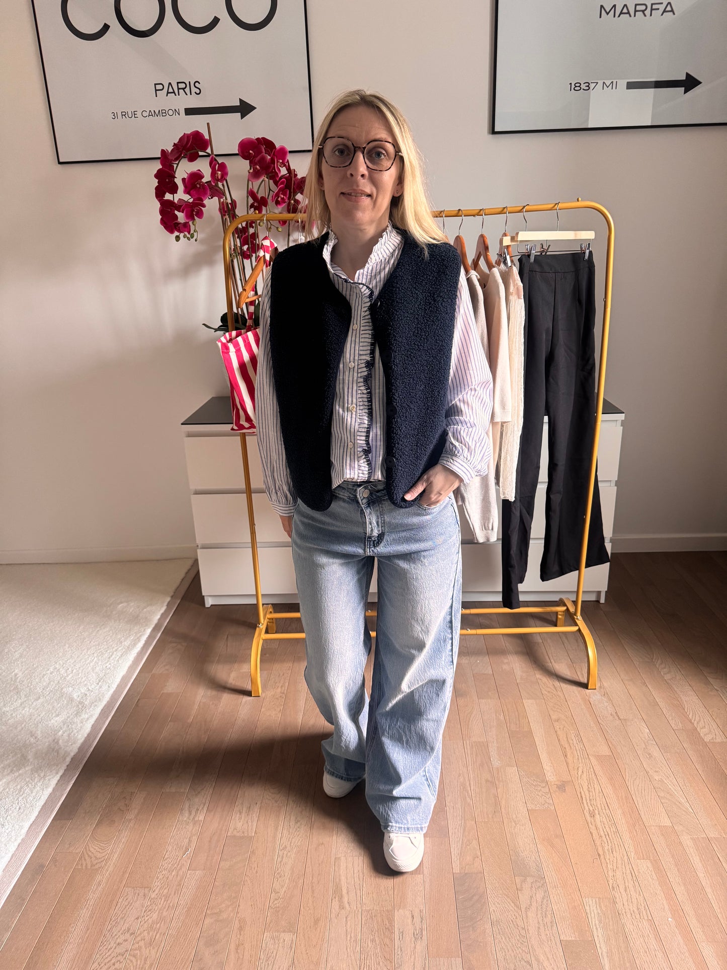 Jeans Louis - Coupe droite - Bleu clair