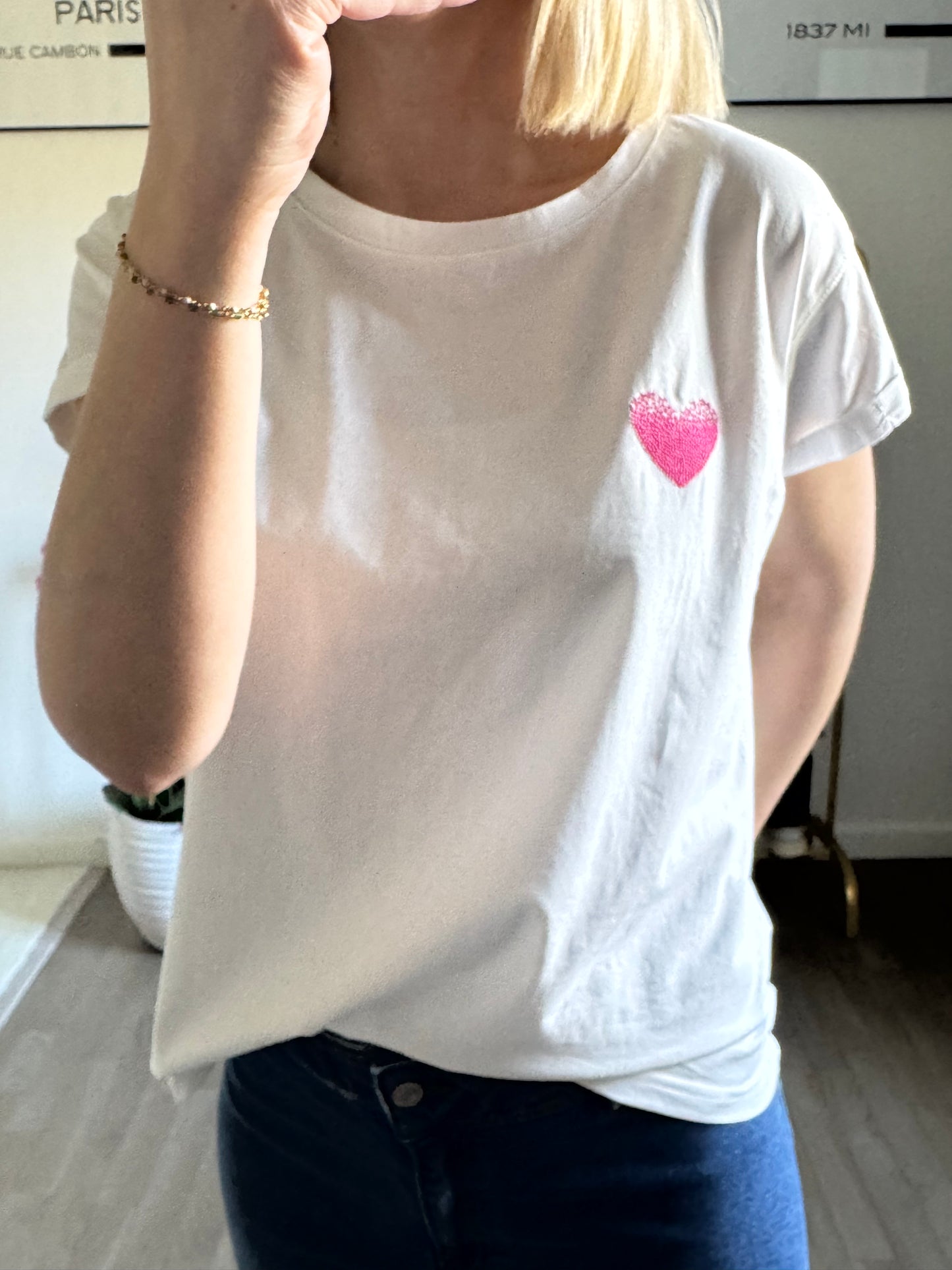 T-shirt Love - Rose