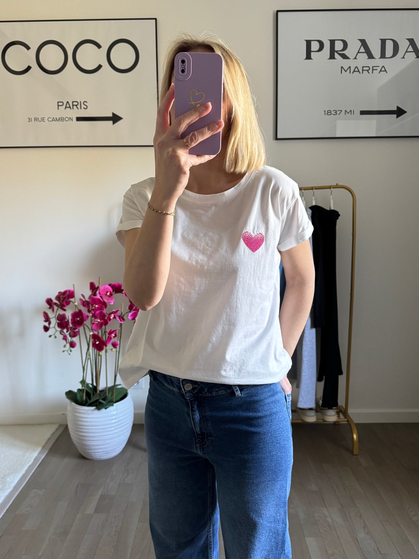 T-shirt Love - Rose