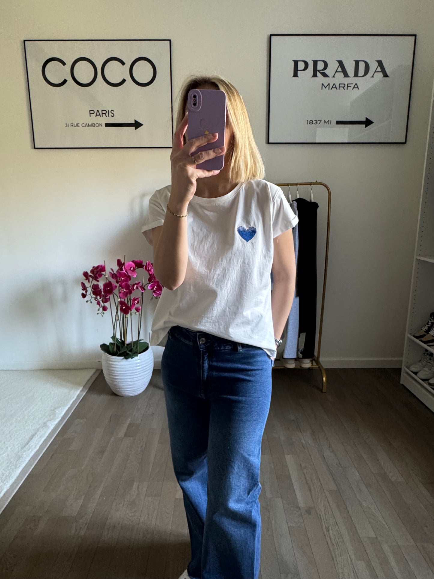 T-shirt Love - Bleu