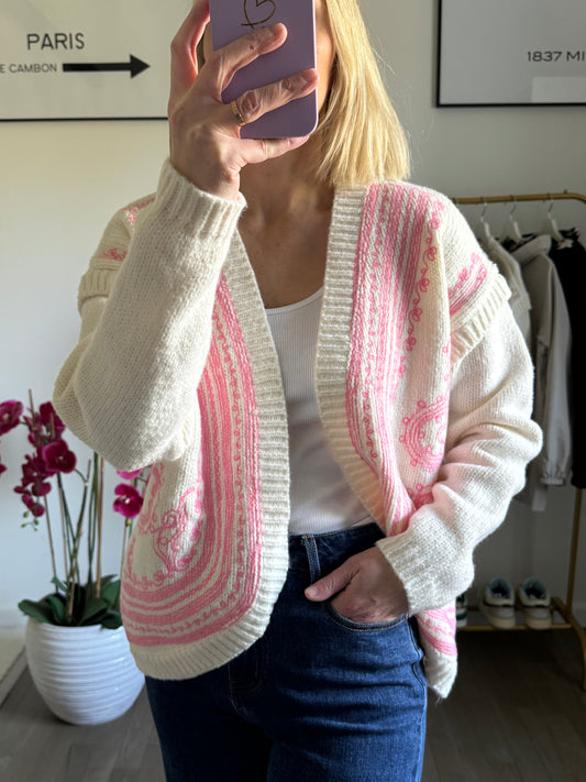 Gilet Lisa - Rose