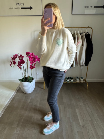 Pull Smiley - Vert