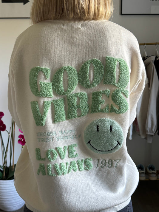 Pull Smiley - Vert
