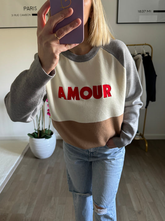 Pull Amour - Gris