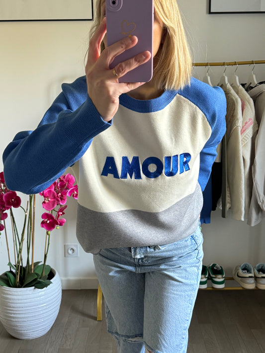 Pull Amour - Bleu