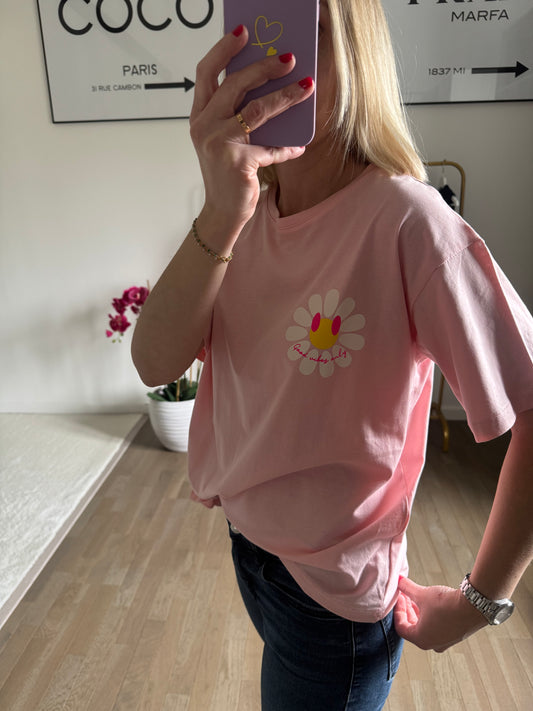 T-shirt Vibe - Rose