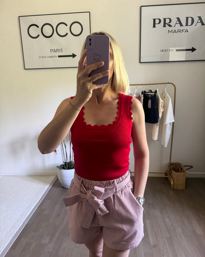 Top rouge - Rosa