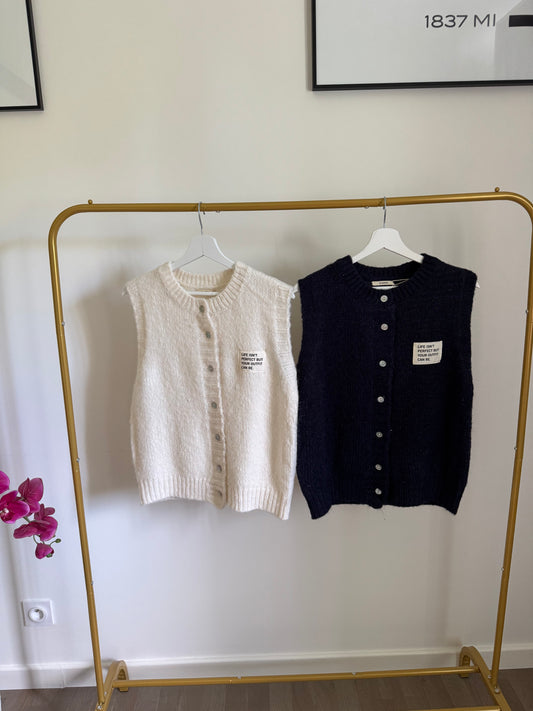 Gilet Eva - Blanc