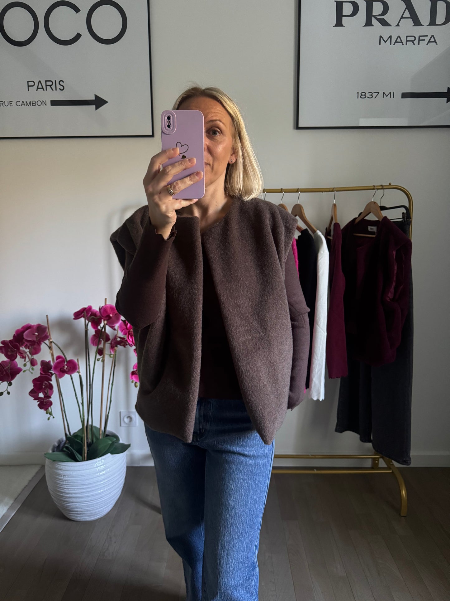 Gilet Nola - Tout doux chocolat