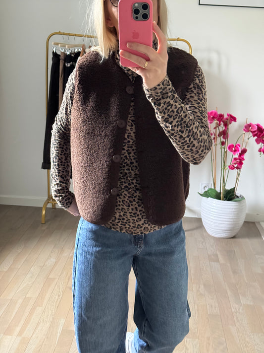 Gilet Léo - Marron